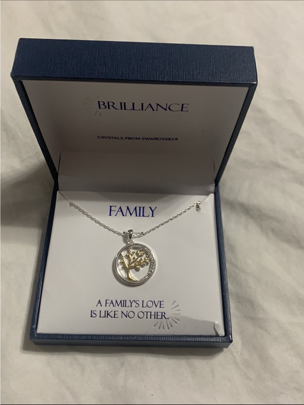Kohl's Two-Tone Family Tree Pendant Necklace - Silver & Gold